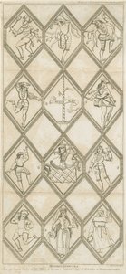 Betley Glasraam - Morris Dansers door I Jones