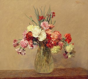 Een boeket anjers, 1890