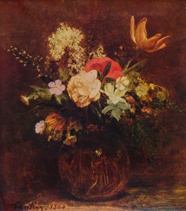 Kom met bloemen, 1864, 1935
