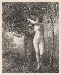 Eva, 1896 door Ignace Henri Jean Fantin Latour