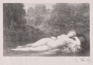 Liggend in het water, 1903