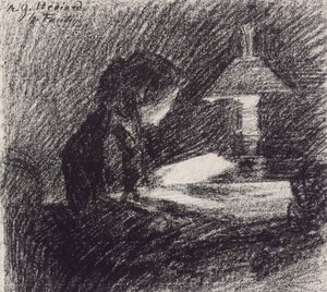 Lezen door Ignace Henri Jean Fantin Latour