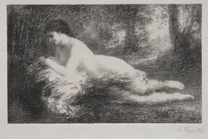 Rêverie door Ignace Henri Jean Fantin Latour