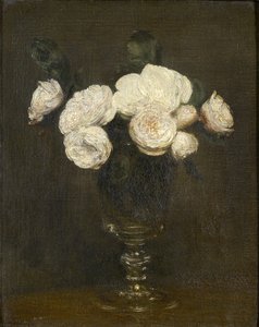 Stilleven van Malmaison rozen, 19e eeuw