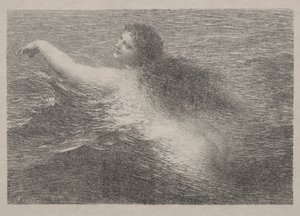 De watergeest, 1896 door Ignace Henri Jean Fantin Latour