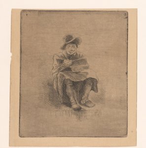 Lezende man door Ignace Joseph de Claussin (attributed to)