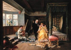Het bezoek van de arts door Ignacio Leon y Escosura