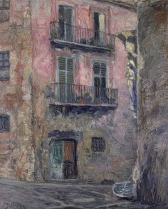 Calle del Angel de Gerona door Ignacio Zuloaga y Zabaleta