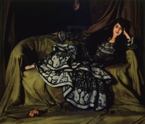 Marcelle Souty met volantjurk – 1915 – 160 x 188 cm door Ignacio Zuloaga y Zabaleta