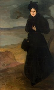 Portret van juffrouw Valentine Dethomas, ca. 1895 door Ignacio Zuloaga y Zabaleta