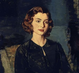 Portret van een vrouw door Ignacio Zuloaga y Zabaleta