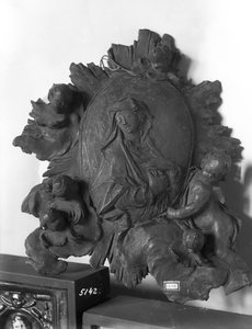 Medaille met de Madonna en engelen, c.1746