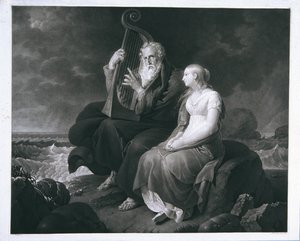 Ossian en Malvina door Ignaz Rungaldier