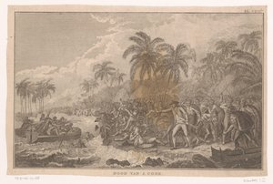 Dood van James Cook tijdens een gevecht met de inwoners van Hawaii