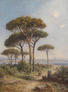 Südliche Landschaft mit figürlicher Staffage