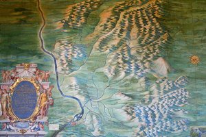 Kaart van Avignon en de Comtat Venaissin door Ignazio Danti