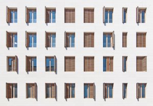 Geometrische raamgevel