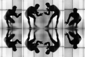 Weerspiegelde dynamische silhouetten door Igor Shrayer