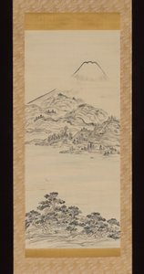 Mount Fuji, uitzicht vanaf Tago no Ura Bay
