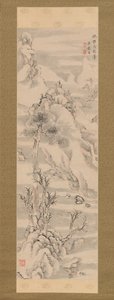 Winterlandschap, in de stijl van Guo Zhongshu, late 18e eeuw