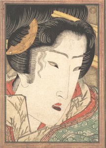 Afgewezen geisha uit Passies gekoeld door lentensneeuw, 1824