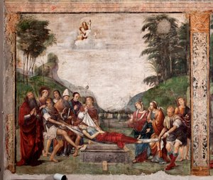 De begrafenis van St. Cecile door Il  Francia