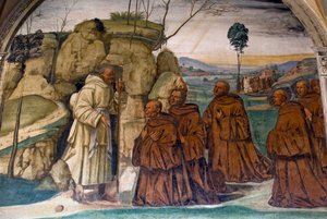 Leven van Sint Benedictus, Scène 9: door Il Sodoma