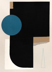 Abstracte geometrische collage door Ildefonso Martín