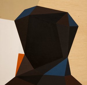 Gefacetteerd abstract portret door Ildefonso Martín