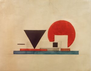 Project van een boeken kiosk door Ilja Grigorewitsch Tschaschnik