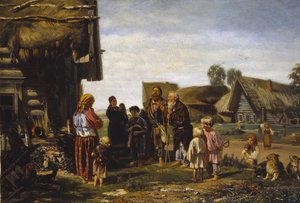 De pelgrims door Illarion Mikhailovich Pryanishnikov