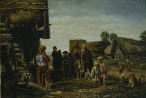 De Pelgrims, 1870 door Illarion Mikhailovich Pryanishnikov