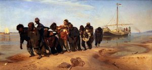 Barge Haulers op de Wolga, 1872-1873