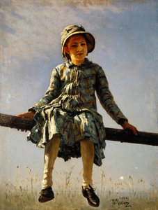 Libelle. Portret van de dochter van de schilder, 1884