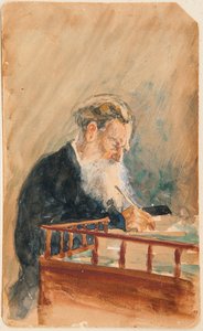 Portret van de schrijver Leo Tolstoj