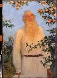 Portret van de schrijver Lev Tolstoj