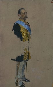 Portret van Graaf Dmitry Andreyevich Tolstoy 1823-1889, 1885