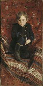 Portret van Yury Repin, de zoon van de kunstenaar, 1882