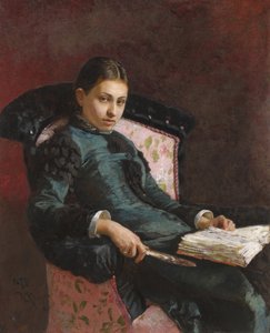 Portret van de vrouw van de kunstenaar, Vera Repina, 1878