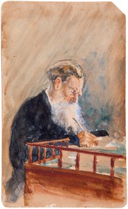 Portret van de auteur Leo N. Tolstoj 1828-1910, 1900s