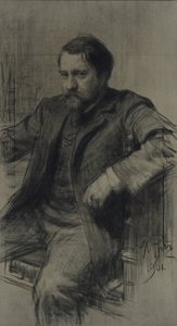Portret van de schilder Valentin Alexandrovich Serov 1865-1911, 1901