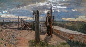Spoorwegarbeider in Khotkovo