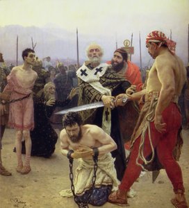 St. Nicolaas redt drie ten onrechte ter dood veroordeelde mannen