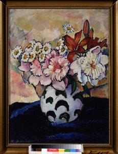 Boeket bloemen door Ilya Ivanovich Mashkov