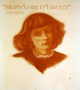 Portret van Philippa Garrett Fawcett op 15-jarige leeftijd door Image Selwyn