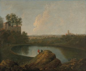 Het hoofd van het Meer van Nemi door Imitator of Richard Wilson RA