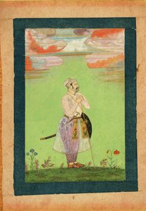 Mogol officier, c. 1650 door Indian Art