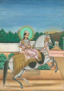 Sheodan Singh, Maharaja van Alwar, ca. 1820 door Indian Art