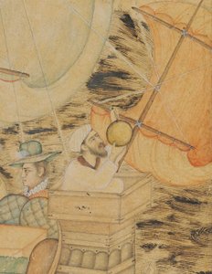 Een Karveel Aangevallen door een Zeemonster, Mughal India, c.1590 door Indian School