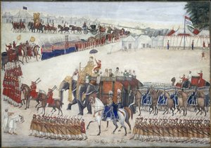 Een processie van olifanten
